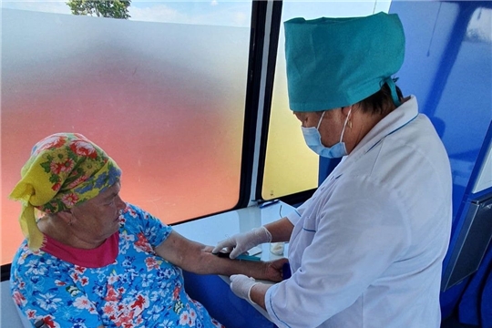 Комплексный выезд медицинских работников районной больницы в деревни Хорабыр и Питеркино