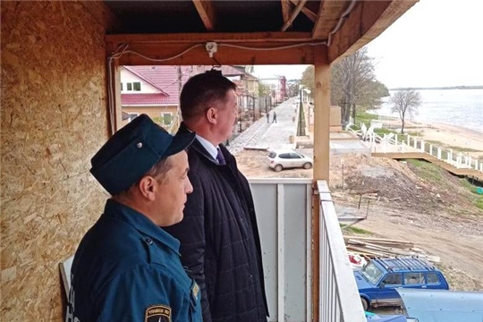 В рамках рабочей поездки Сергей Павлов посетил спасательную станцию в Мариинско-Посадском районе