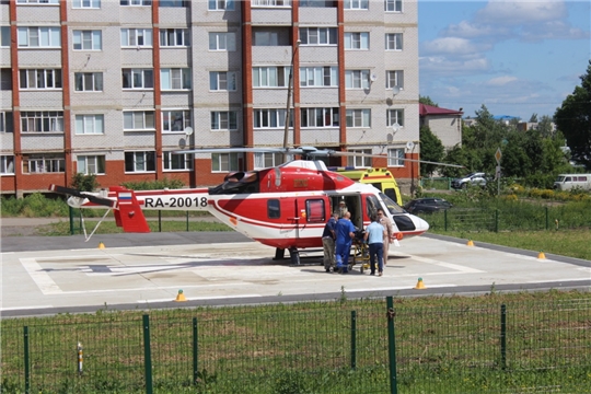 Вертолетом санавиации из Алатыря в Чебоксары доставлен 140-ой пациент