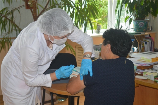 Медработники Новочебоксарской городской больницы продолжают выездную вакцинацию граждан 