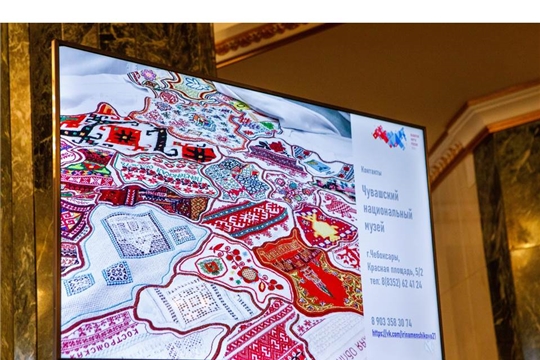 Вышитая карта на музейных маршрутах России