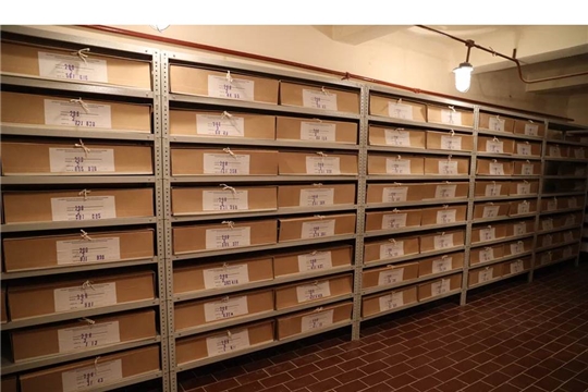 В  Государственном историческом архиве  закуплены новые стеллажи для картографического материала