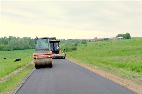 Дорожный нацпроект в Моргаушском районе: ремонт автодороги «Волга-Вурмой» на стадии завершения предпросмотр
