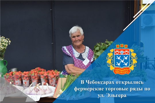 В Чебоксарах открылись фермерские торговые ряды по ул. Эльгера