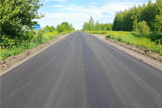 Завершен ремонт автомобильной дороги в направлении с. Никулино