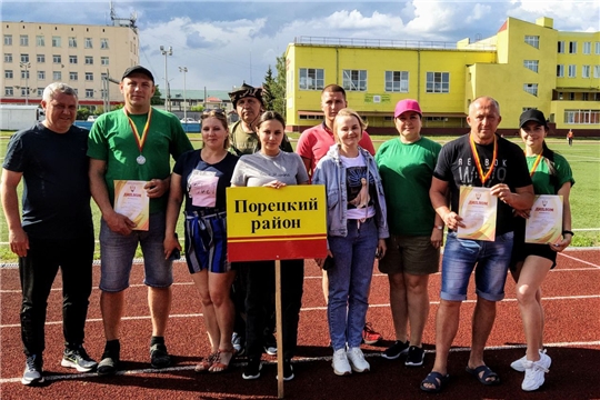 Команда Порецкого  района приняла участие в республиканских летних сельских спортивных играх