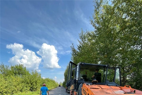 Ремонт дорог в Шемуршинском районе