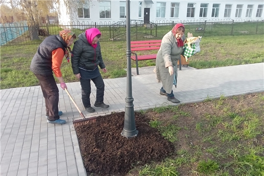 В д.Шумерля продолжаются предпраздничные подготовительные мероприятия