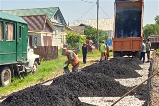 Ремонт участка автодороги в с.Юманай