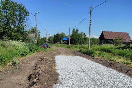 Ремонт дорог в с.Большие Алгаши