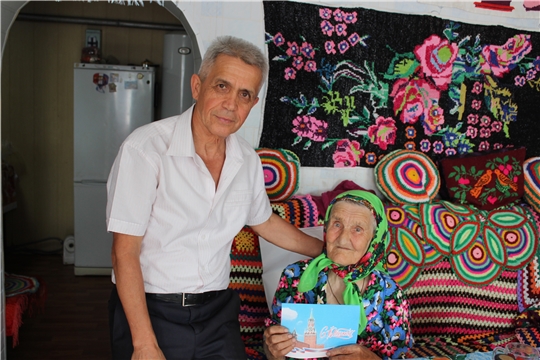 С 95-летним юбилеем поздравили Матрену Григорьевну Григорьеву