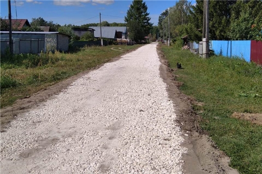Завершен ремонт участка дороги по ул.Заречная в п.Саланчик