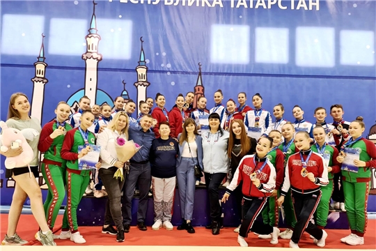 Сборная Чувашии по спортивной аэробике вернулись с медалями Всероссийских соревнований