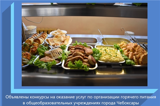 Объявлены конкурсы на оказание услуг по организации горячего питания в общеобразовательных учреждениях города Чебоксары