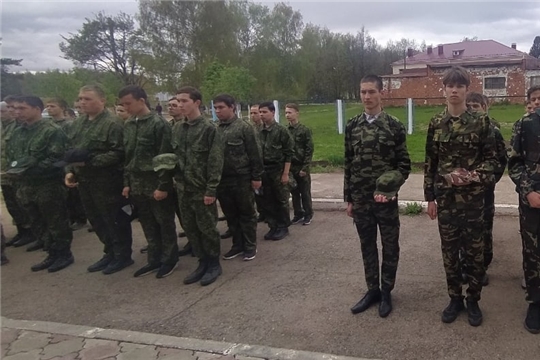 На базе Урмарской школы проходят 5-ти дневные учебные сборы по основам военной службы