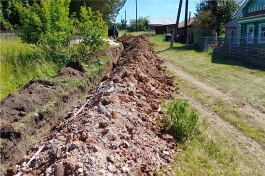 В рамках программы инициативного бюджетирования в деревне Новое Муратово начались работы по строительству нового участка водопроводной сети
