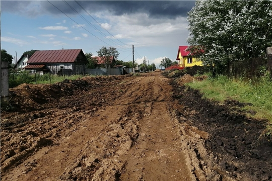 В д. Синьял-Яуши приступили к строительству дороги