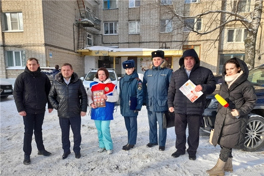 Межведомственная группа напомнила о профилактике пожарной безопасности жителям г. Чебоксары