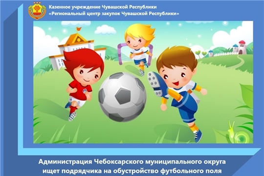 Администрация Чебоксарского муниципального округа ищет подрядчика на обустройство футбольного поля