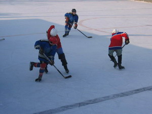 Ледовые бои юных хоккеистов