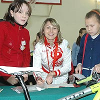 В дневнике автограф чемпионки