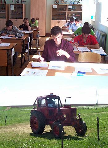 В МБОУ «Яндобинская СОШ» прошли квалификационные экзамены на получение удостоверения тракториста-машиниста