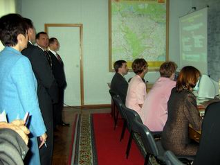 12:27 Гости, прибывшие на инаугурацию Президента Чувашской Республики Н.Федорова, посетили Ситуационный центр