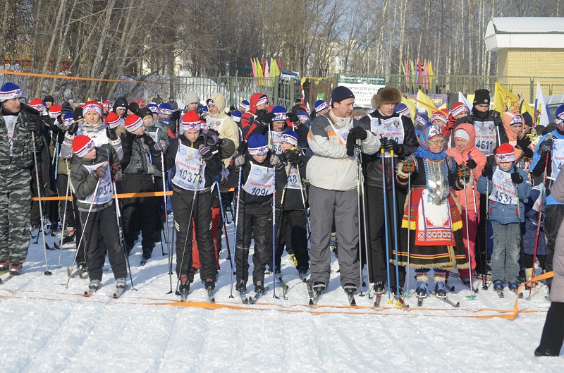 Сотрудники Госкомсвязьинформ Чувашии – участники массовой лыжной гонки "Лыжня России - 2012"