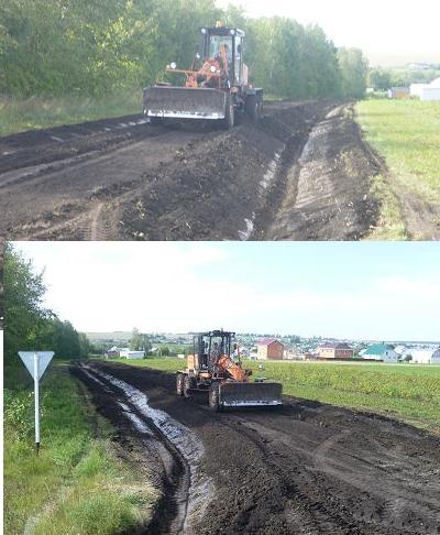 На территории сельского поселения идут ремонтные работы дорог