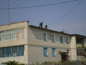 Продолжается работа по ремонту многоквартирного дома в с.Н.Кумашка