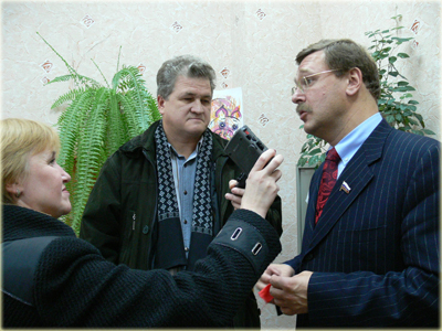 10:50 Константин Косачев в Алатыре дал интервью журналистам местных средств  массовой информации