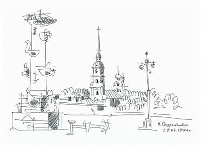 09:51 Алатырская художница рисует Санкт-Петербург