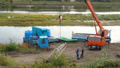 09:45_ На реке Суре начались работы  по очистке ее русла в районе ковшового водозабора  - главного  питьевого резервуара города Алатыря