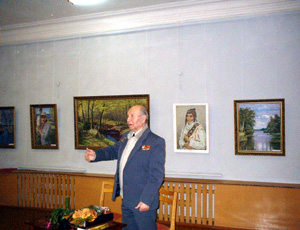 11:25 Три творческих дня провел  в Алатыре народный художник России и Чувашии  Н. В.  Овчинников