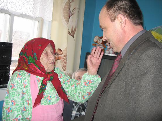 100-летний юбилей жительницы д.Бакашево