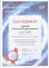 Итоги конкурса проекта "Школа будущего вместе с "Intel"