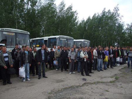 В г.Канаш состоялся призыв и отправка граждан, пребывающих в запасе, на военные сборы в г.Цивильск