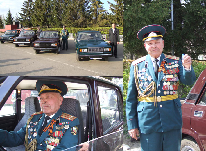 Ветераны Великой Отечественной войны города Канаш получили в подарок автомобили