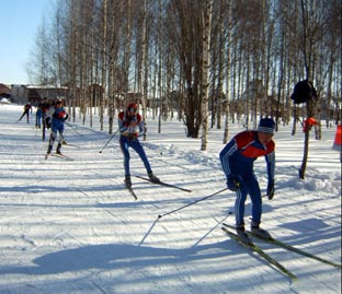 Соревнования по лыжным гонкам в рамках подготовки к проведению Всероссийского открытого этапа «Лыжня России-2009» прошли в городе Канаш