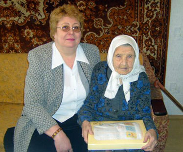Ветерану труда и ветерану Великой Отечественной войны А.А. Елисеевой исполнилось 102 года