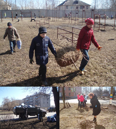 Хороший пример показали работники образования и учащиеся школ города