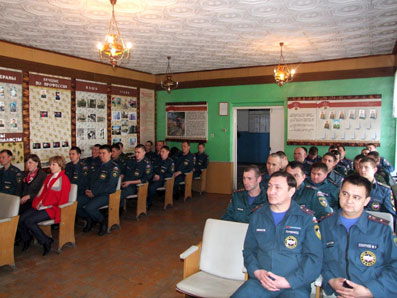 Огнеборцы города Канаш принимают поздравления с профессиональным праздником