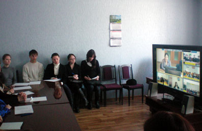 Канашские студенты - участники видеоконференции, посвященной Дню российского студенчества