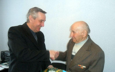 г.Канаш: 80-летний юбилей труженика тыла, ветерана труда Н.Г. Григорьева