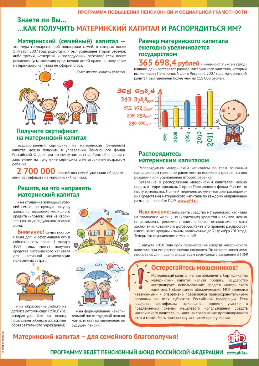 Как получить материнский капитал и распорядиться им?