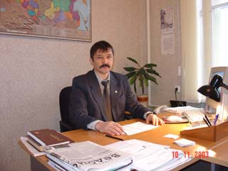 Заместитель министра природопользования Чувашской Республики  В.И. Краснов в Козловском районе.