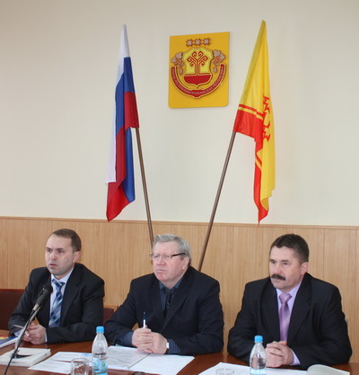 Председатель ЦИК Чувашии А.И. Цветков с рабочим визитом посетил Комсомольский район