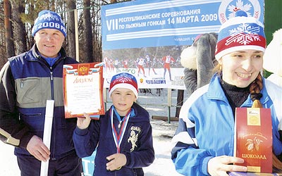 Рады Григорьевы лыжникам