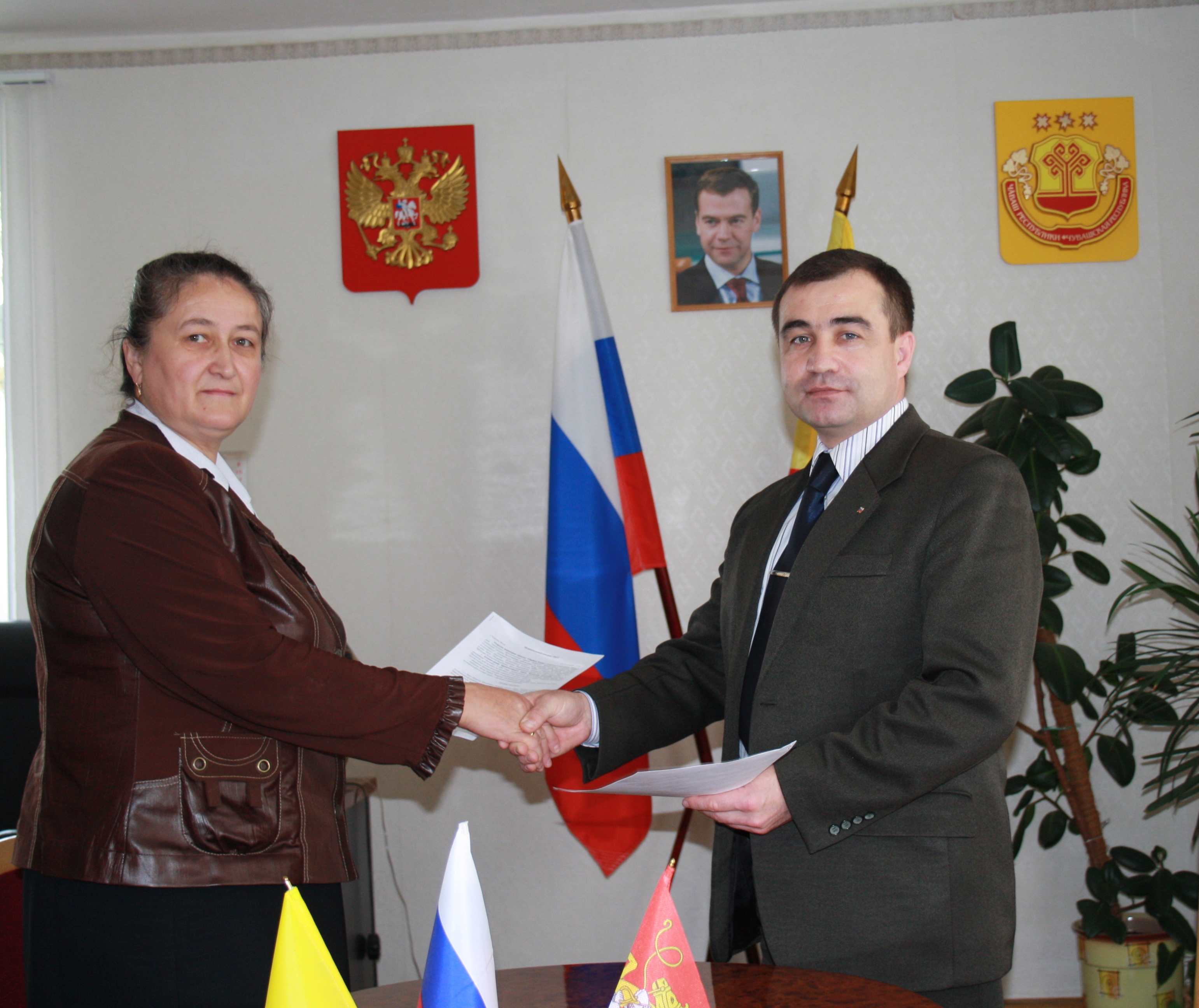 Администрация Красночетайского района и Шумерлинское отделение Сбербанка России подписали муниципальный контракт