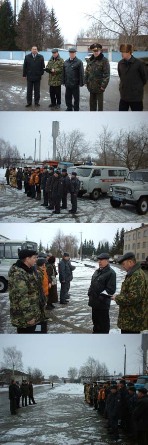 Смотр готовности сил и средств, привлекаемых к выполнению противопаводковых мероприятий в Урмарском  районе